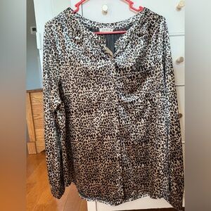 Leopard Print Boutique Top